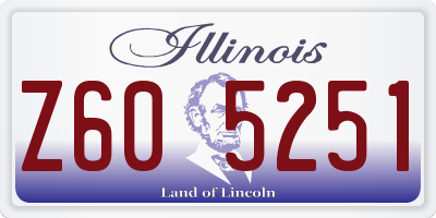 IL license plate Z605251