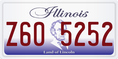 IL license plate Z605252