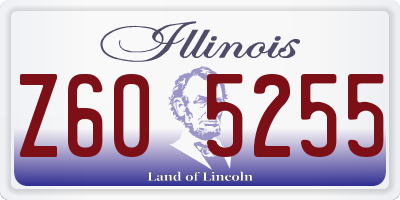 IL license plate Z605255