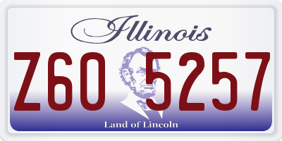 IL license plate Z605257