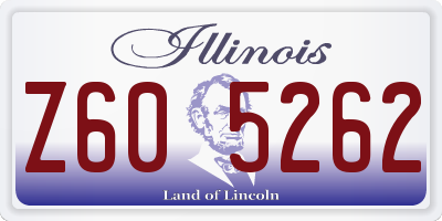IL license plate Z605262