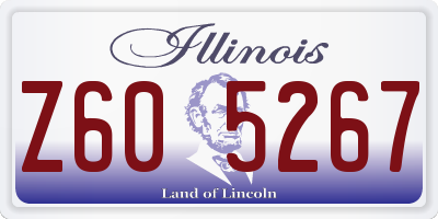 IL license plate Z605267