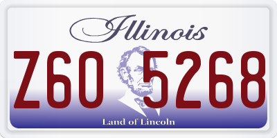 IL license plate Z605268