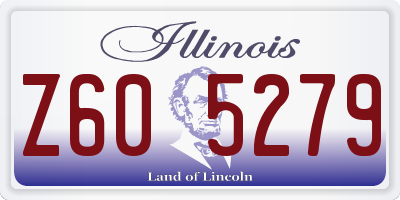 IL license plate Z605279