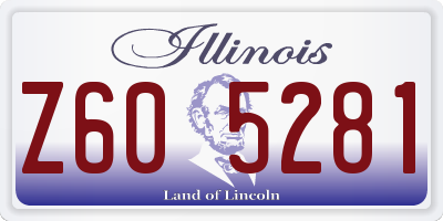 IL license plate Z605281