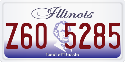 IL license plate Z605285