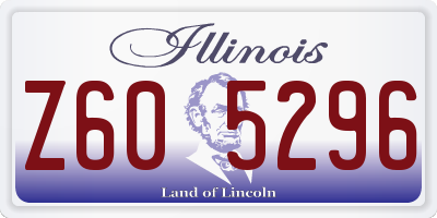 IL license plate Z605296