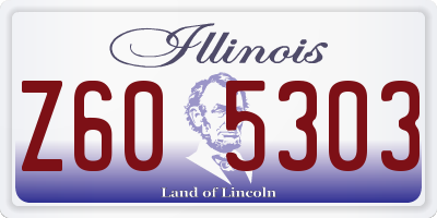 IL license plate Z605303