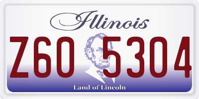 IL license plate Z605304