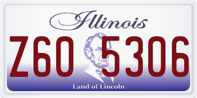 IL license plate Z605306