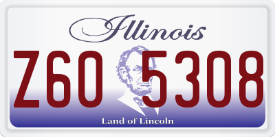 IL license plate Z605308
