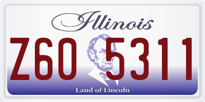 IL license plate Z605311
