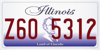 IL license plate Z605312