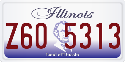 IL license plate Z605313