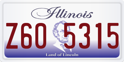 IL license plate Z605315