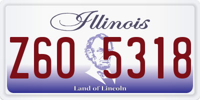 IL license plate Z605318