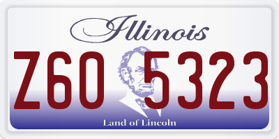 IL license plate Z605323