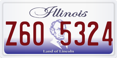 IL license plate Z605324