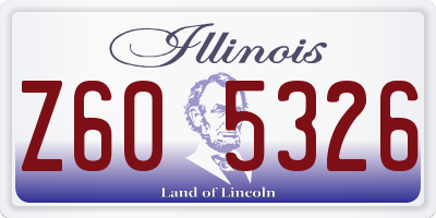 IL license plate Z605326