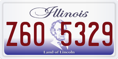 IL license plate Z605329