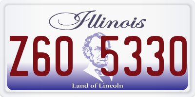 IL license plate Z605330