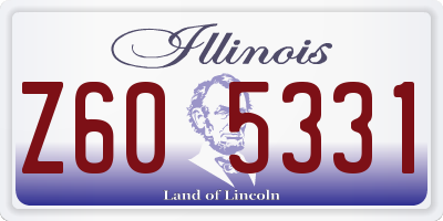 IL license plate Z605331