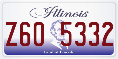 IL license plate Z605332