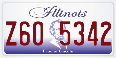 IL license plate Z605342