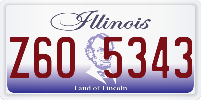 IL license plate Z605343