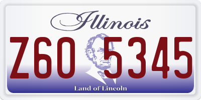 IL license plate Z605345