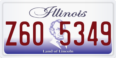 IL license plate Z605349