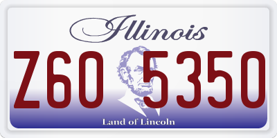 IL license plate Z605350