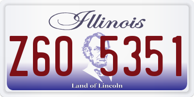 IL license plate Z605351