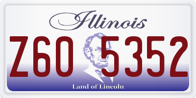 IL license plate Z605352
