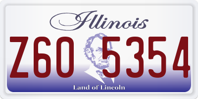 IL license plate Z605354