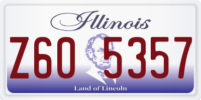 IL license plate Z605357