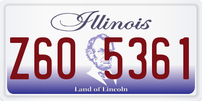 IL license plate Z605361
