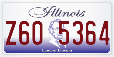IL license plate Z605364