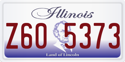 IL license plate Z605373