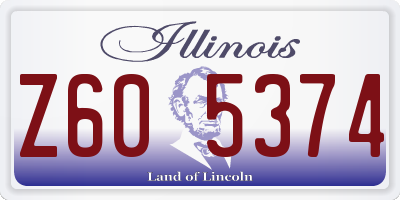 IL license plate Z605374