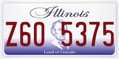 IL license plate Z605375