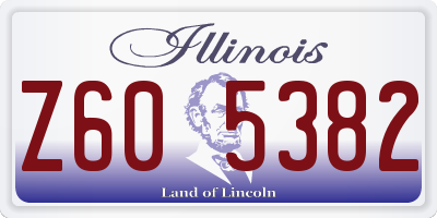 IL license plate Z605382