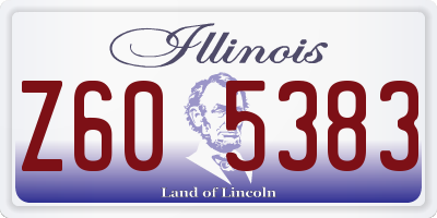 IL license plate Z605383
