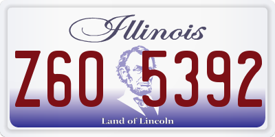 IL license plate Z605392