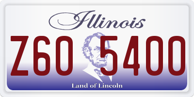 IL license plate Z605400