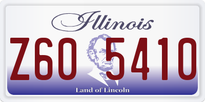 IL license plate Z605410