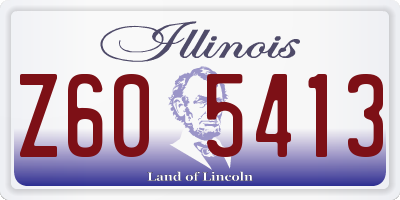 IL license plate Z605413