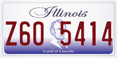IL license plate Z605414