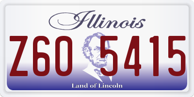 IL license plate Z605415