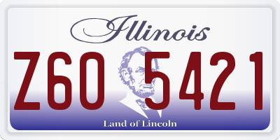 IL license plate Z605421